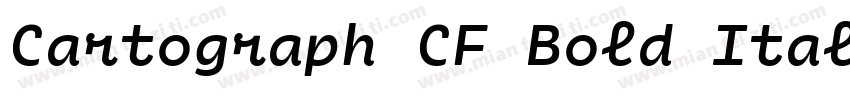Cartograph CF Bold Italic字体转换